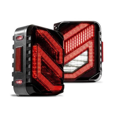 TRUE MODS LED Tail Lights Compatible with 2007-2018 Jeep Wrangler JK JKU [DOT...