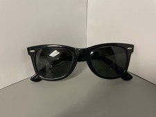 Vintage Ray-Ban B&L  5022 Wayfarer Sunglasses Black Used Scuffed Frame Lenses OK