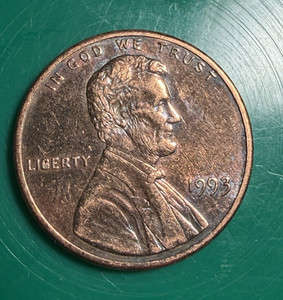 1993 Lincoln Memorial Small Cent BN Business Strike Philadelphia Mint KM#201