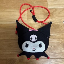 Kuromi Pouch Crepe 14cm Removable Strap
