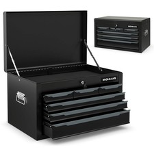 24 Tool Chest Case Steel Tool Box With 6 Drawers Top Storage Automatic Lock