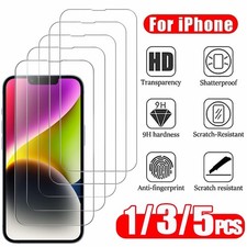 3-PACK For iPhone 17 16 15 14 13 12 11 Pro Max XTempered Glass Screen Protector