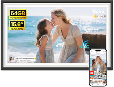 Digital Picture Frame Frameo 15.6" Wifi Electronic Photo Frames Large with 64GB