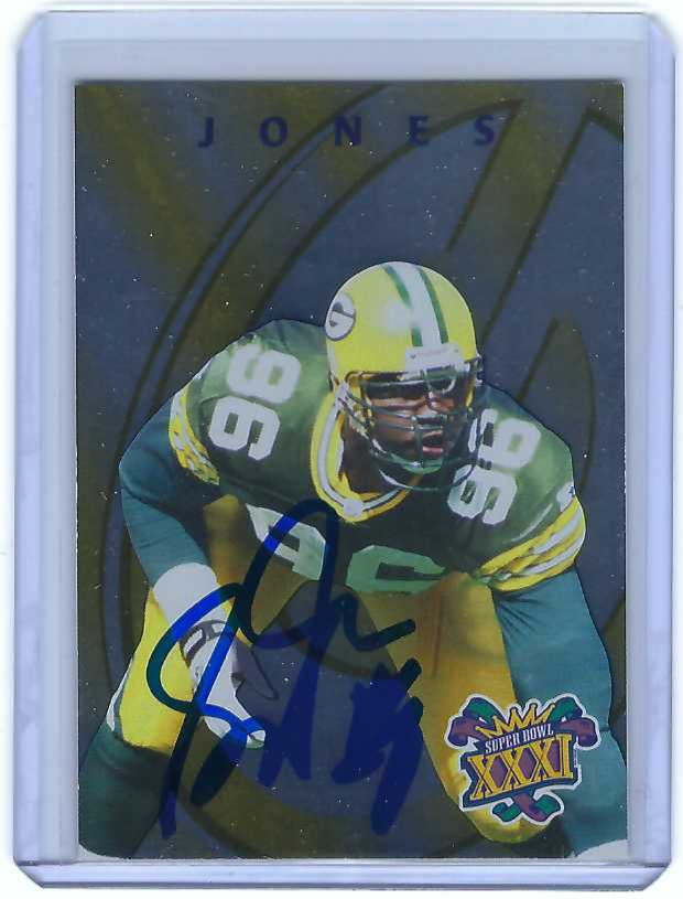 1997 Sean Jones signed card Collectors Edge SB XXXI #7 AUTO Autographed /5000