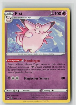 Pixi 064/185 Rare - Farbenschock - DE - NM - Pokemon TCG