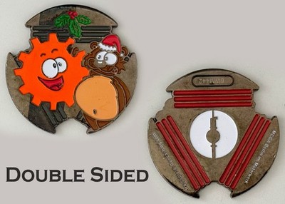 Berlin MEGA im Motivek Xmas Gear Monkey BWM442 Challenge Coin  J#6
