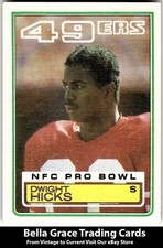 1983 Topps Dwight Hicks #167 San Francisco 49ers NFL Football