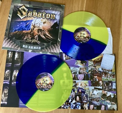 Sabaton Vinyl LP - Primo Victoria Re-Armed - Very Limited Blue/Yellow NEW / MINT