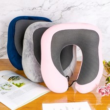 Memory Foam U-Shaped Travel Pillow Neck Support Head Rest Car Plane Soft Cushion