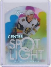 2025-26 FLEER FLAIR CENTER SPOTLIGHT SSP #CS-11 GOLDEN KNIGHTS - JACK EICHEL