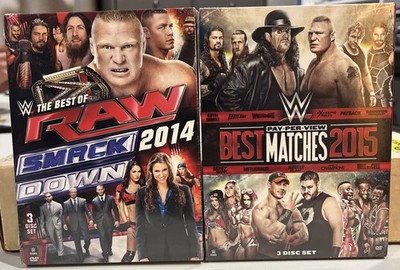 WWE 2 DVD Set   PPV Best Matches 2015 And The Best Of Raw And Smackdown 2014