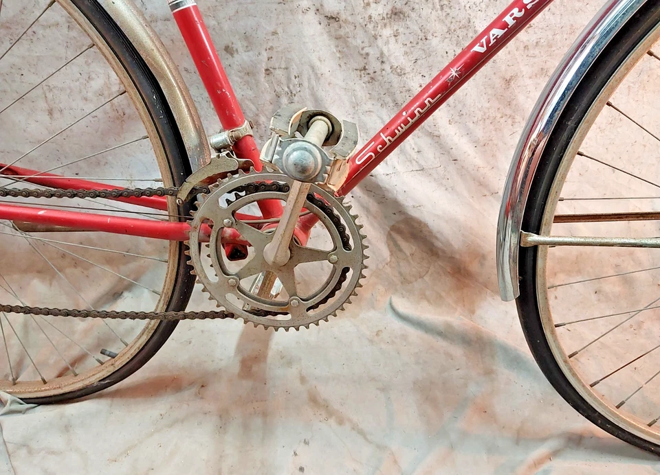 1961 Schwinn Varsity Vintage Cruiser Bike 56cm Large Steel USA Made 27" 10 Speed - Image 4 of 4