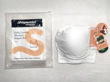 NWT Shapermint Essentials L Daily Comfort Wireless Shaper Bra 10022 White