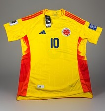 ADIDAS Mens Colombia James 10 Soccer Jersey NWT Authentic Size S Yellow
