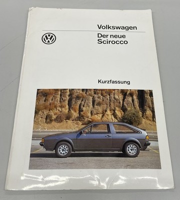 Pressemappe Presse-Informationen VW Scirocco 3. 1981 Kurzfassung