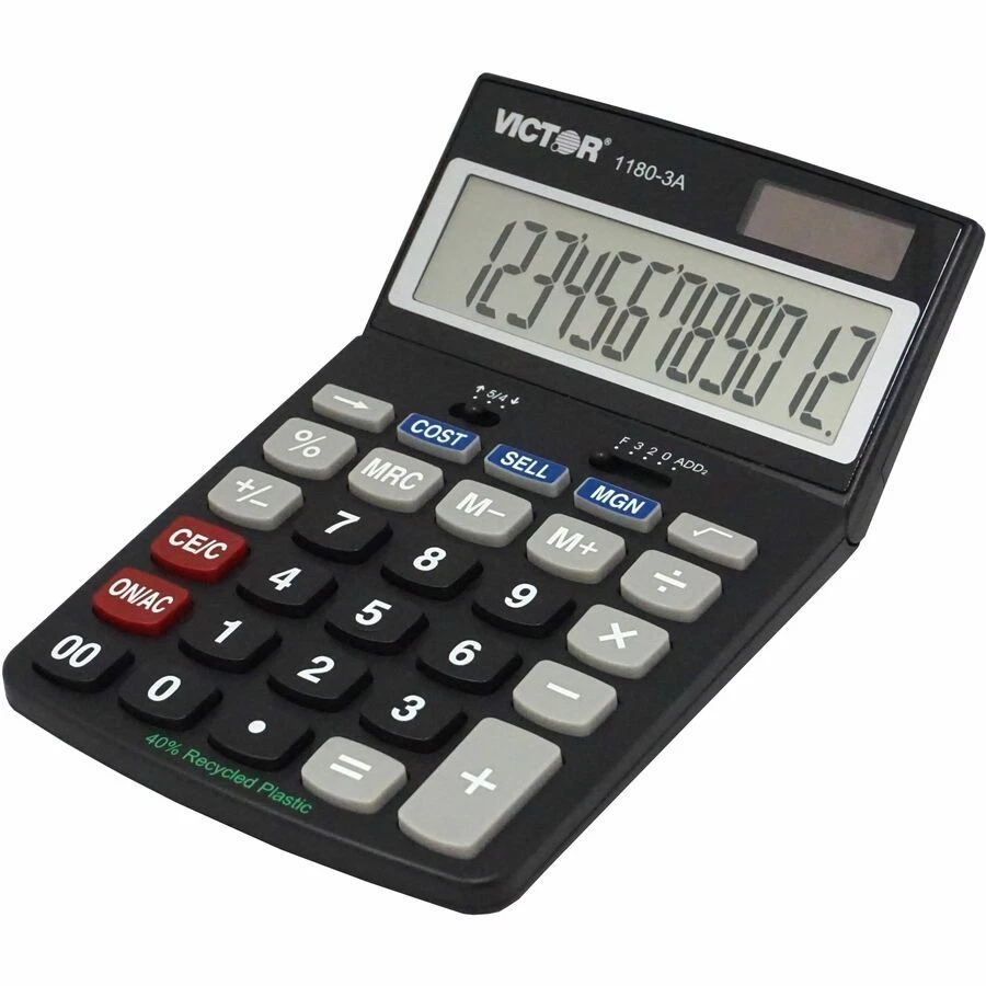 Victor 11803a Business Calculator - 12 Character[s] - Lcd - Solar, Battery - Image 4 of 4