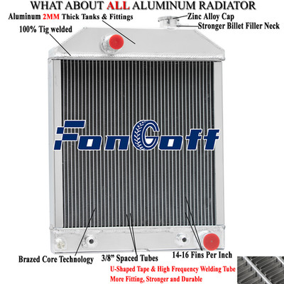 Tractor Radiator Fit Ford 5000 5100 5200 545 535 5600 6600C 6600 7700 D3NN8005SB