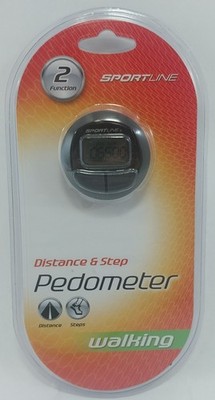 SportLine Pedometer 2 Function Distance And Step Walking Color Black