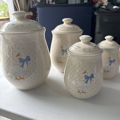 TIENSHAN STONEWARE                Aunt Rhody Canister Set