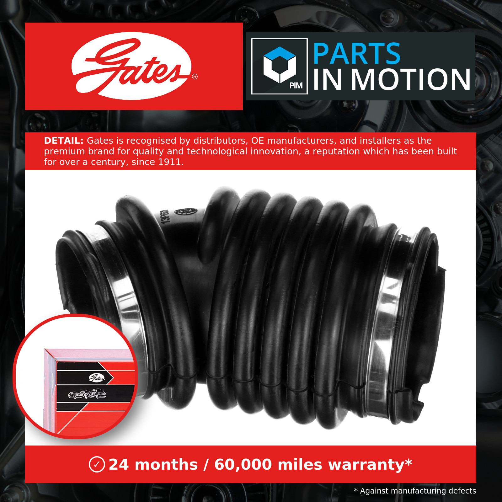 2x ✅Fits GATES ANTK1063 AIR SUPPLY HOSE AIR FILTER ⭐UK Seller⭐ - Image 13