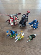 Vintage 1971 Britains LTD Medieval Knight  Horsex3  2004 Papo knight/horsex3