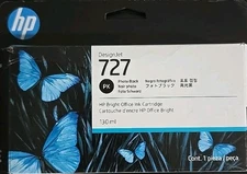 HP Designjet 727 Photo Black 130ml Ink Cartridge B3P23A December 2021