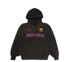 Travis Scott Cactus Jack x Nike X FC Barcelona Spray Logo Hoodie Size Small