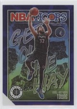 2019 NBA Hoops Premium Stock Get Out the Way Purple Karl-Anthony Towns #3 0lt3