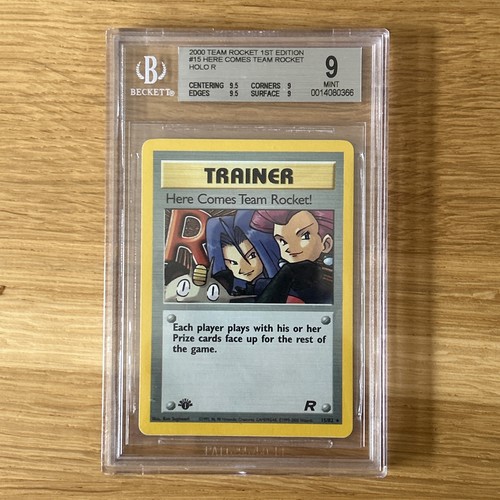 Here Comes Team Rocket! (1st Edition) graded BGS 9 for sale on eBay