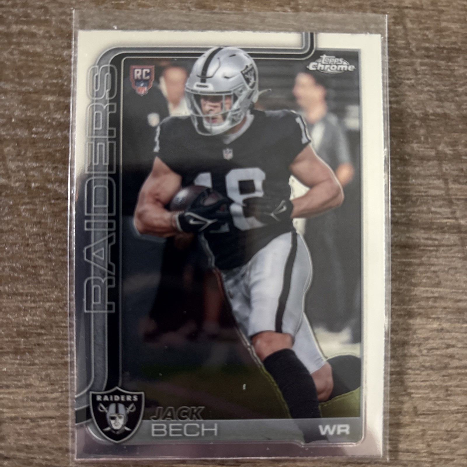 2025 Topps Chrome Jack Bech RC Raiders Rookie WR Base
