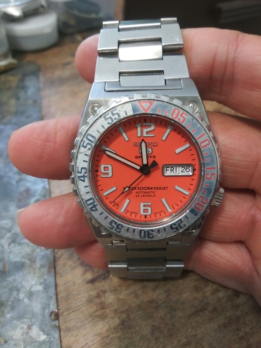 Vintage Seiko 5 Sports 7S36-02E0 Automatic Sapphire Crystal NH36