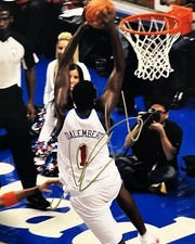 SAMUEL DALEMBERT Signed Autographed 8x10 Photo..PHILADELPHIA 76ers Star