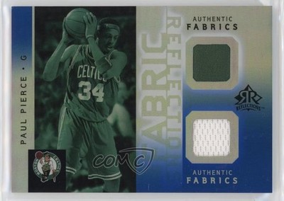 2005 NBA Reflections Fabric Swatch Dual Blue 24/25 Paul Pierce #FR2-PP HOF 04cw