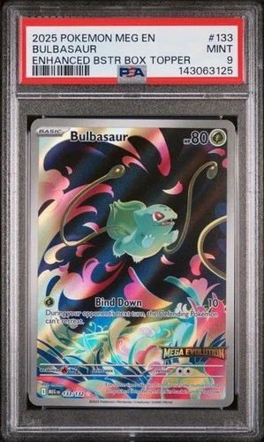 PSA 9 Bulbasaur 133/132 (Mega Evolution Stamped) | MINT