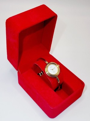 Swiss [N. Mint] GUCCI 1100L Change Bezel White Gold Dial Quartz