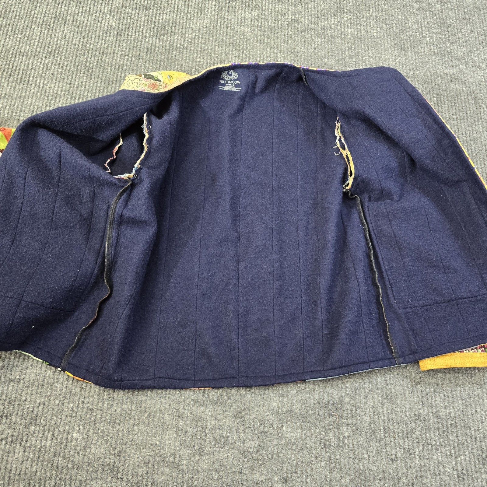 Patchwork Quilt Jacket Womens Medium Handmade Scr… - image 4