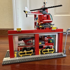 Lego City Fire Station 60004, Complete With Instructions, Used