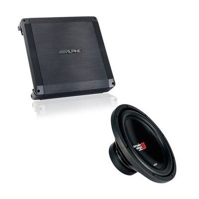 Alpine BBX-T600 600W 2Ch Amplifier + Cerwin Vega XED12V2 12'' 1000W Subwoofer