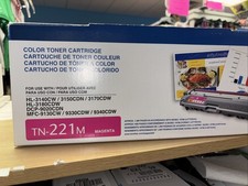 Brother Genuine TN221M Magenta Toner Cartridge for HL3140 DCP-9020 MFC-9130cdw