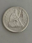 1877-S Seated Liberty Quarter--Nice AU Coin--Likely Cleaned