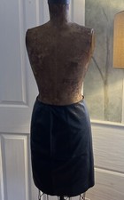 Lauren Ralph Lauren Womens Leather Pencil Skirt Sz 6 Black Buttery Soft Classic