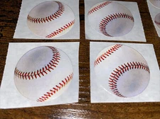 Paper House 18 pc Photo 1.25” .75” Vintage 1996 Baseball Stickers