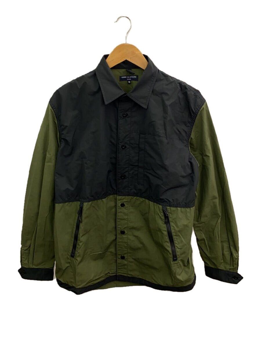 COMME des GARCONS Other Panelled Overshirt Jacket M Cotton Khaki Used