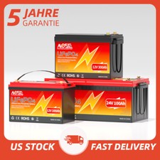 12V 24V 36V LiFePO4 60Ah 100Ah 200Ah 300Ah Lithium Battery RV Solar Marine