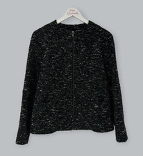 Lk Bennett Samoa Black White Wool Alpaca Jacket Blazer Uk 10 Us 6 Rrp £295