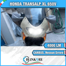 LAMPADA LED H4 6000K LUCE FARO ANTERIORE BIANCA CANBUS HONDA TRANSALP XL 650V