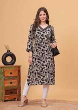 Women Designer Ethnic Kurta Set Indian Beautiful Printed Top Tunic Kurti Set