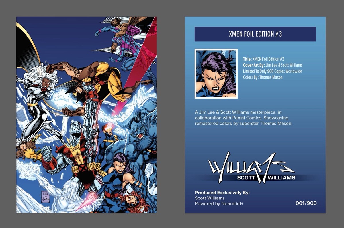 SDCC🔥2024 X-men 3 NM MX NYCC Foil Jim Lee Scott Williams Blue