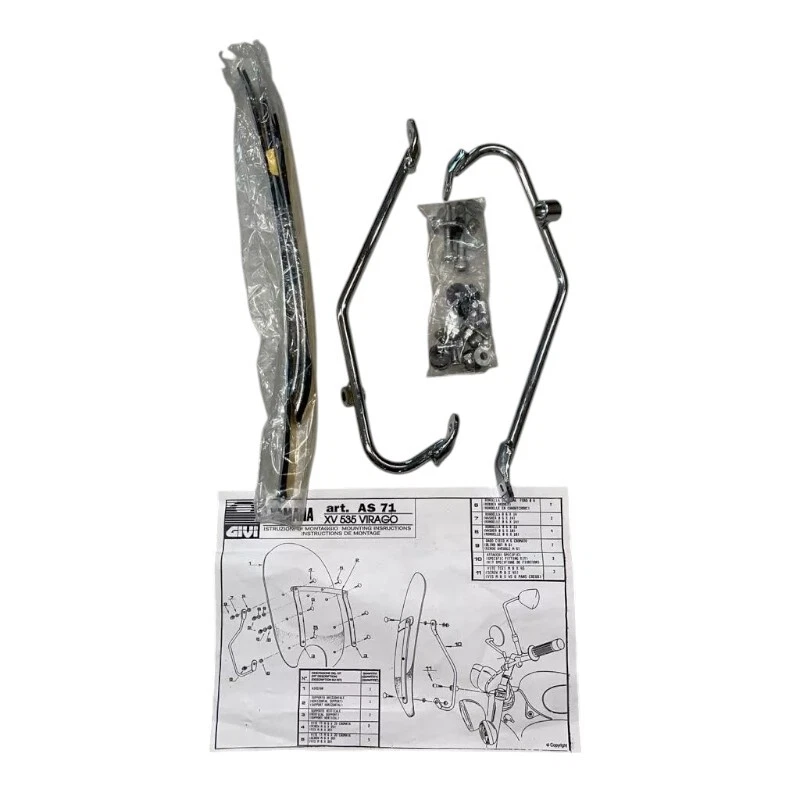 Attaques Spécifiques Givi AS71A pour Pare-Brise A12 Yamaha XV535 Virago - Photo 1/1