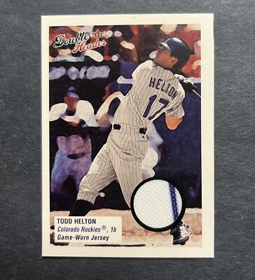 2003 Fleer Double Header Game-Used Todd Helton Game Worn Jersey Patch